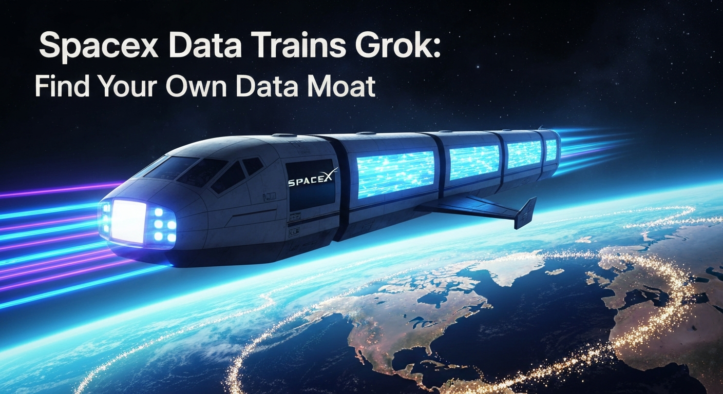 SpaceX Data Trains Grok: Find Your Own Data Moat
